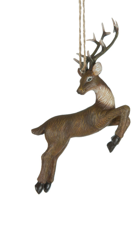 Ornement de cerf bondissant