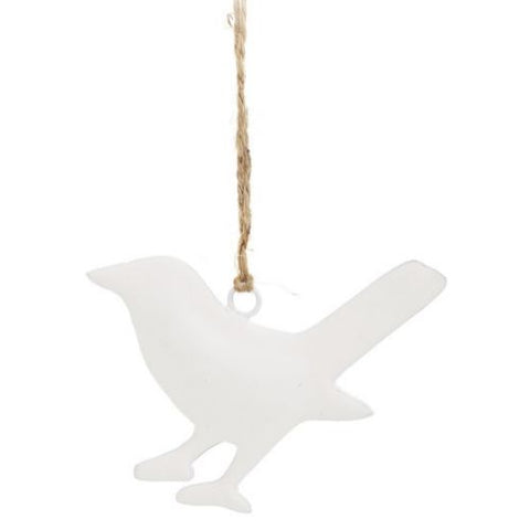 Ornement d'oiseau blanc