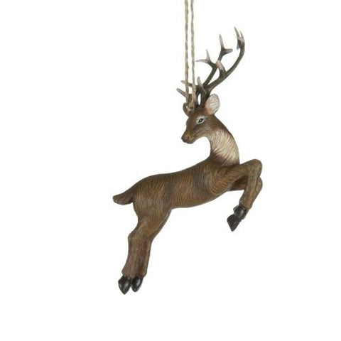 Ornement de cerf bondissant