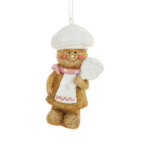 Ornement bonhomme pain d’épices avec bonbon