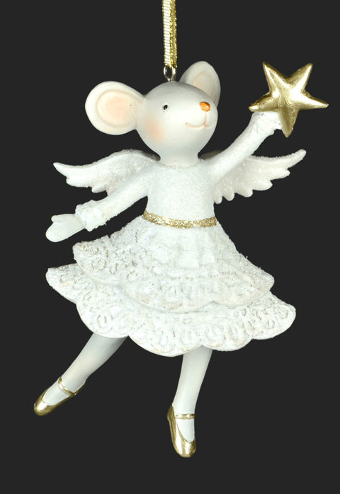 Ornement de Noël souris étoilée