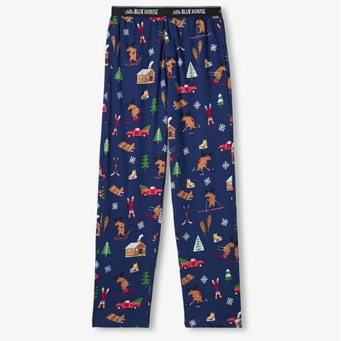 Pantalon de pyjama pour homme "Chalet d'hiver" - Hatley Little Blue House
