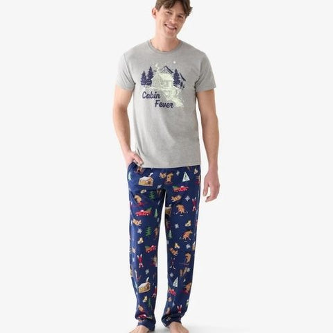 Pantalon de pyjama pour homme "Chalet d'hiver" - Hatley Little Blue House