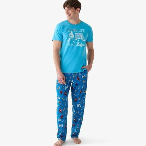 Pantalon de pyjama pour homme "Soirée de hockey" - Hatley Little Blue House