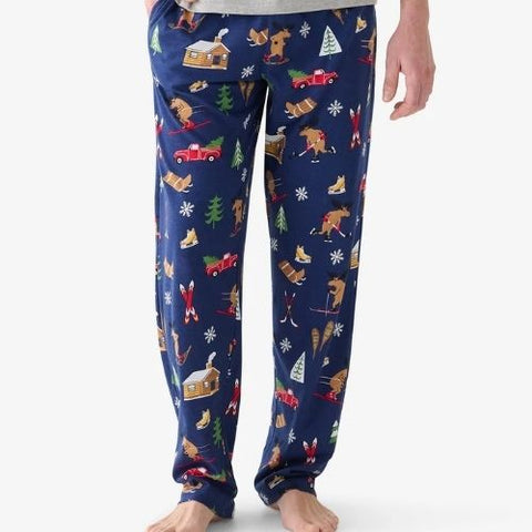 Pantalon de pyjama pour homme "Chalet d'hiver" - Hatley Little Blue House