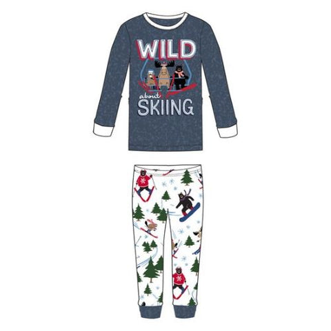Ensemble pyjama pour enfant "Wild About Skiing" - Hatley Little Blue House