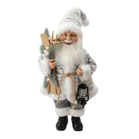 Figurine Père Noël en blanc