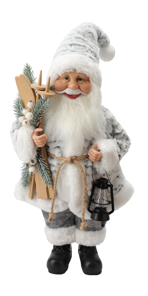 Figurine Père Noël en blanc