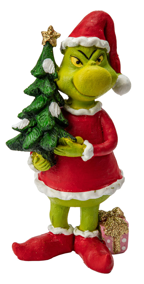 Figurine de grincheux avec sapin