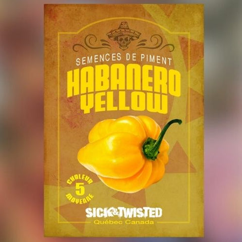Semence de "Piment Fort Habanero yellow"