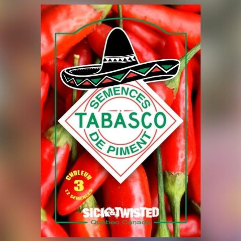 Semence de "Piment Fort Tabasco"