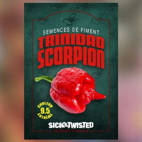Semence de "Piment Fort Trinidad scorpion red"
