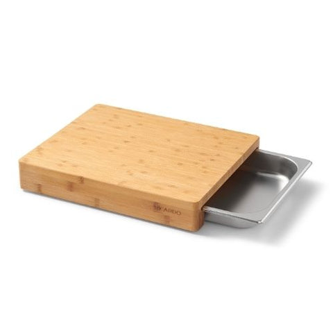 Planche à découper avec plateau intégré