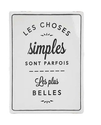 Plaque décorative en céramique – Les choses simples sont parfois les plus belles
