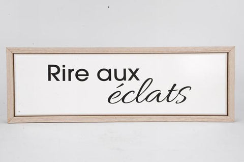 Plaque murale "Rire aux éclats"