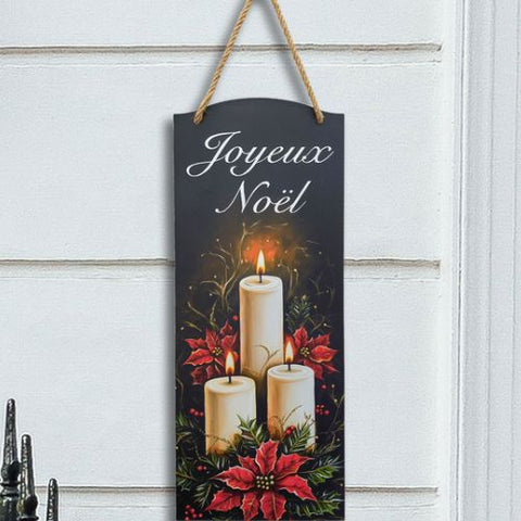 Plaque métallique Joyeux Noël