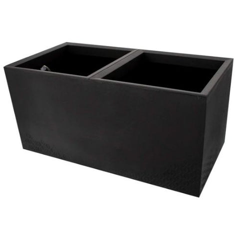 Pot Karo Eco noir à 2 compartiments