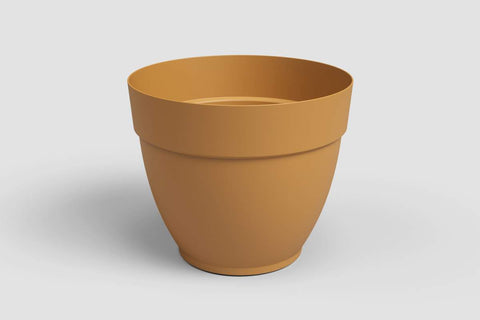Pot plastique Capri Campana jaune miel