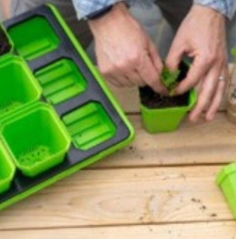 Pot carré vert Bootstrap extra résistant