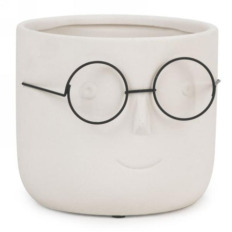 Pot blanc avec lunette