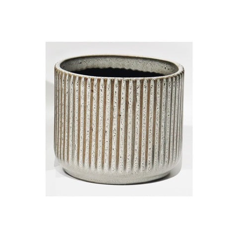Vase taupe avec lignes