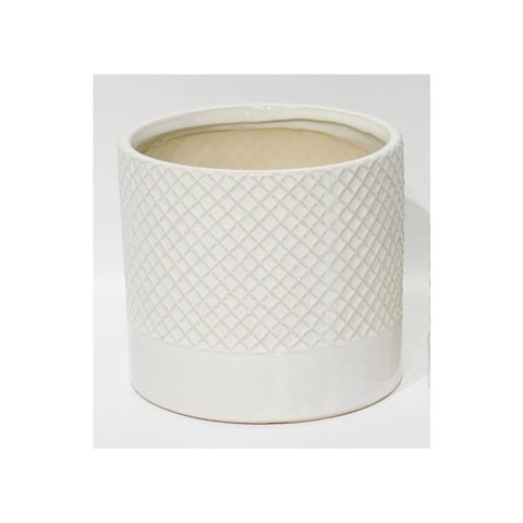Vase décoratif à motifs de losanges