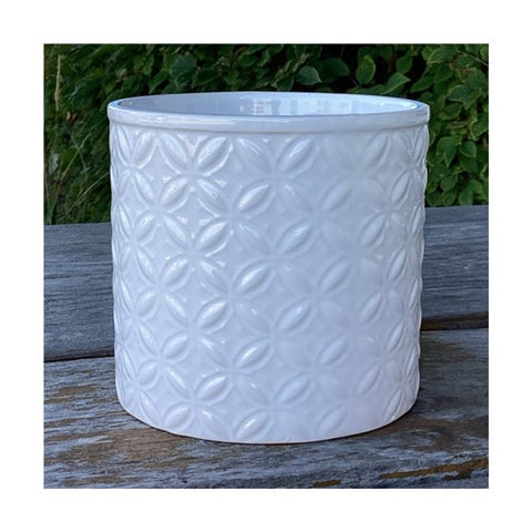 Vase blanc à motif élégant