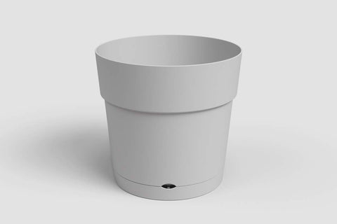 Pot plastique Capri Wide avec réserve d’eau