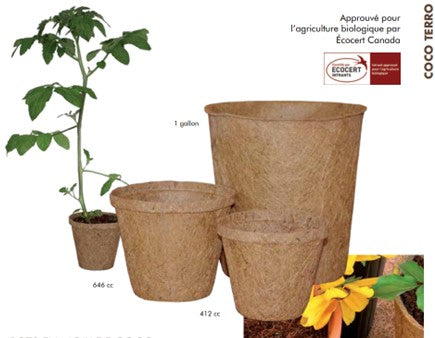 Pot en fibre de noix de coco