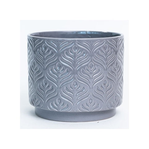 Vase à motifs gris