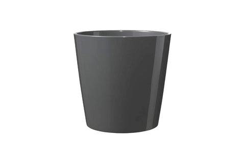 Pot style Dallas anthracite lustré