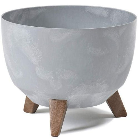 Bol Roma sur pattes fini gris béton