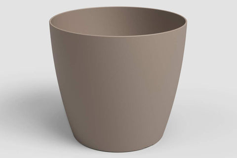Pot en plastique San Remo taupe