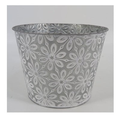 Pot en métal à motifs