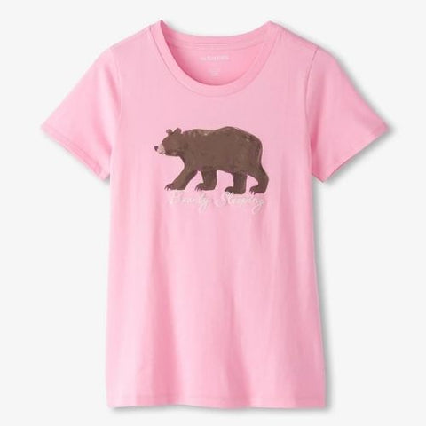 T-shirt de pyjama pour femme "Ours Bearly Sleeping" - Hatley Little Blue House