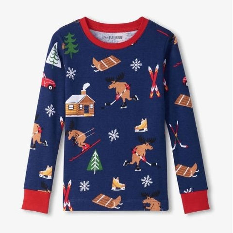 Ensemble pyjama pour enfant "Chalet d'hiver" - Hatley Little Blue House