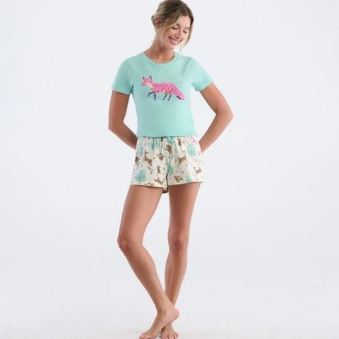 T-shirt de pyjama pour femme "Renarde Foxy Lady" - Hatley Little Blue House