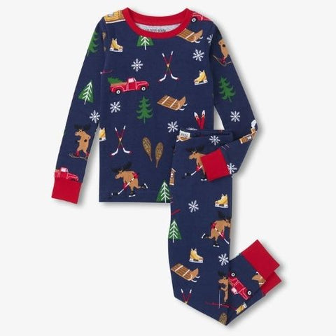 Ensemble pyjama pour enfant "Chalet d'hiver" - Hatley Little Blue House