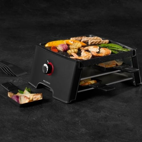 Raclette électrique réversible pour 4 personnes