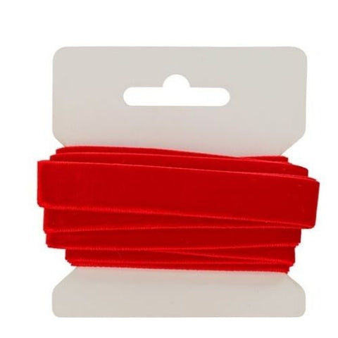 Ensemble de deux rubans de velours rouges