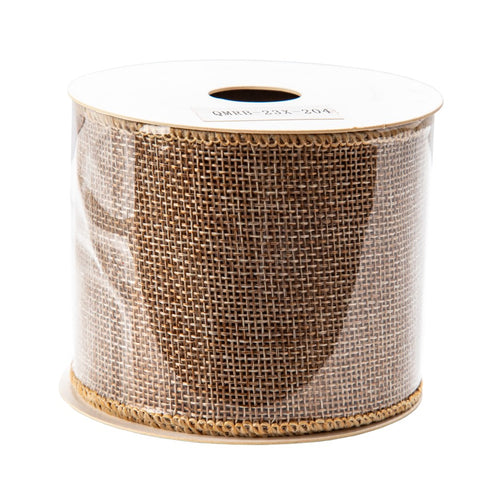 Ruban en tissu brun