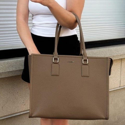 Sac fourre-tout Valentina 2 en 1 taupe – Lambert