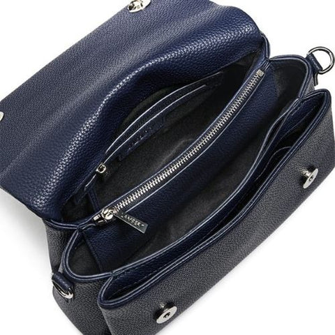 Sac à main bandoulière en cuir vegan Judy marine - Lambert