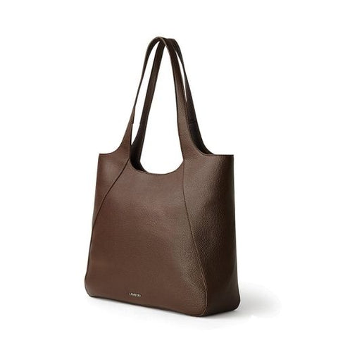 Sac fourre-tout Stacey en cuir vegan chocolat – Lambert