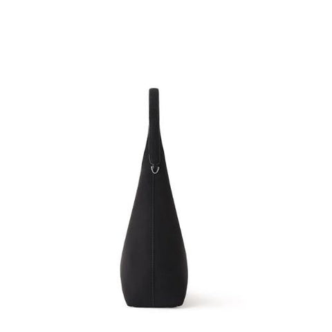 Sac à épaule Elena en suède vegan noir – Lambert