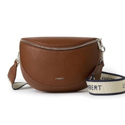 Sac banane en cuir vegan Lauren noisette - Lambert