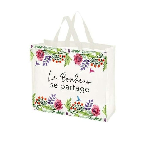 Sac réutilisable "Le Bonheur se partage" - Chantal Lacroix