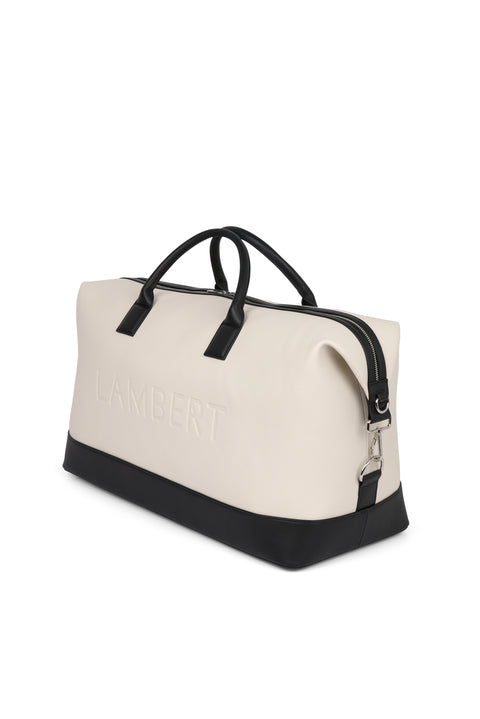 Sac de voyage June Noir et Crème - Lambert