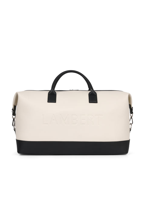 Sac de voyage June Noir et Crème - Lambert