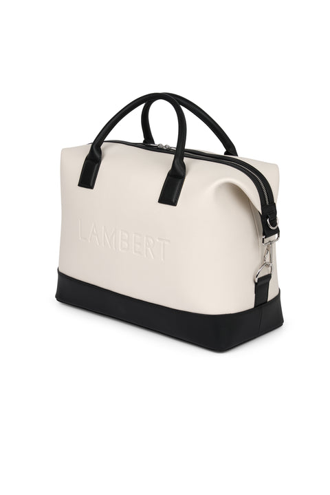 Sac de voyage Mae Noir et Crème - Lambert